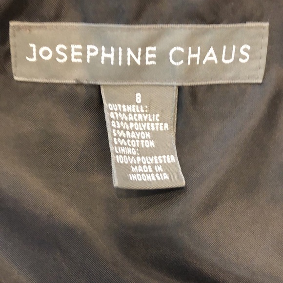 Josephine Chaus Tweed light Acadamia Black & White Plaid Skirt - Picture 4 of 8